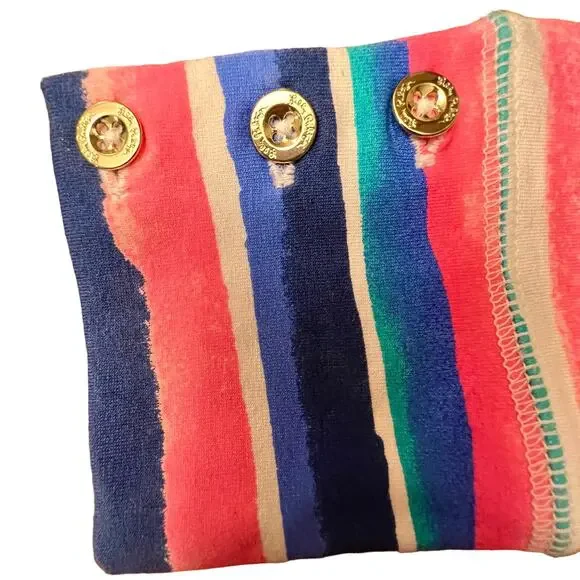 Lilly Pulitzer Sophie Shift Dress Sandy Shells 3/4 Sleeve Multi-Color Striped XS - Picture 14 of 16